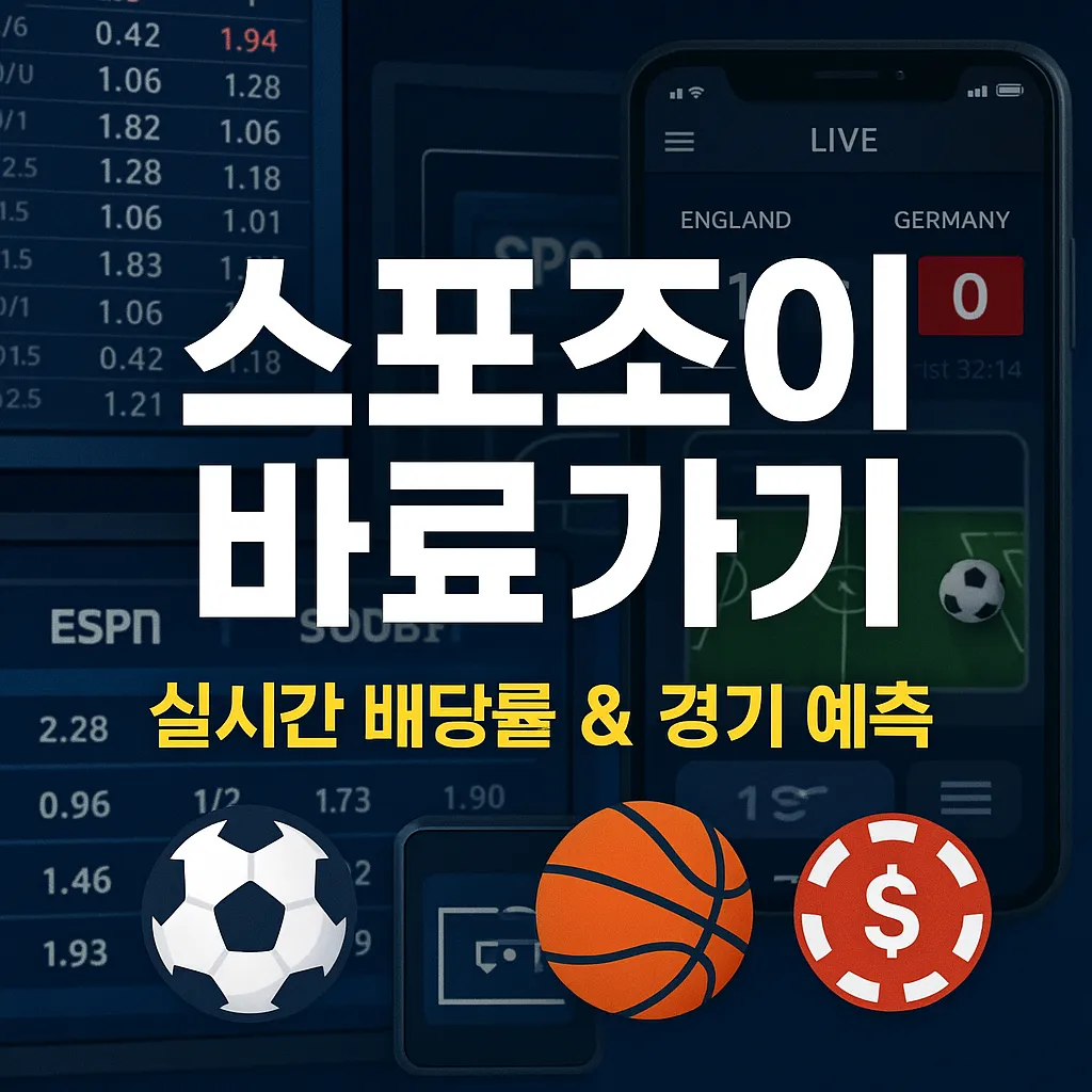 2025 스포조이(SPOJOY) 바로가기, 스포츠 배당정보 실시간 확인 꿀팁!