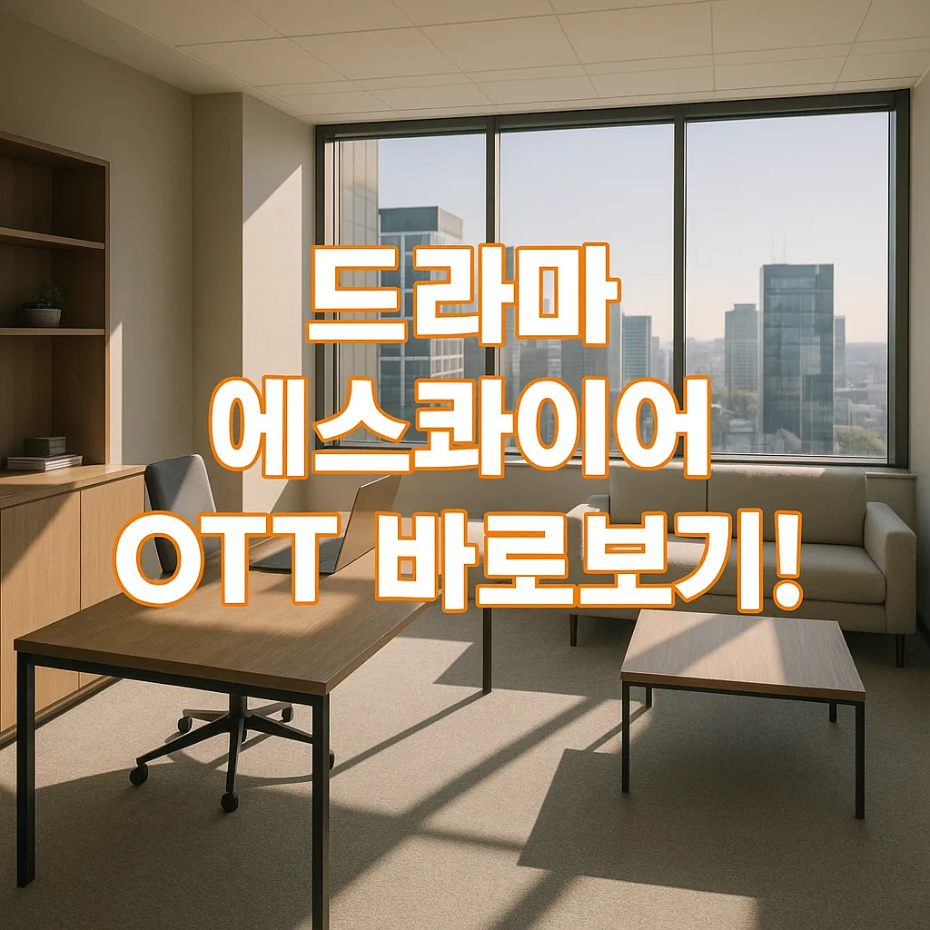 드라마 에스콰이어 OTT는 어디? 넷플릭스 바로보기!