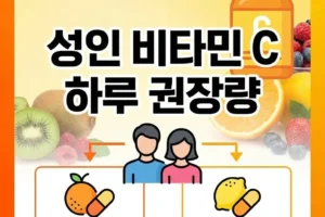 성인 비타민 C 하루 권장량, 얼마나 먹어야 할까요?