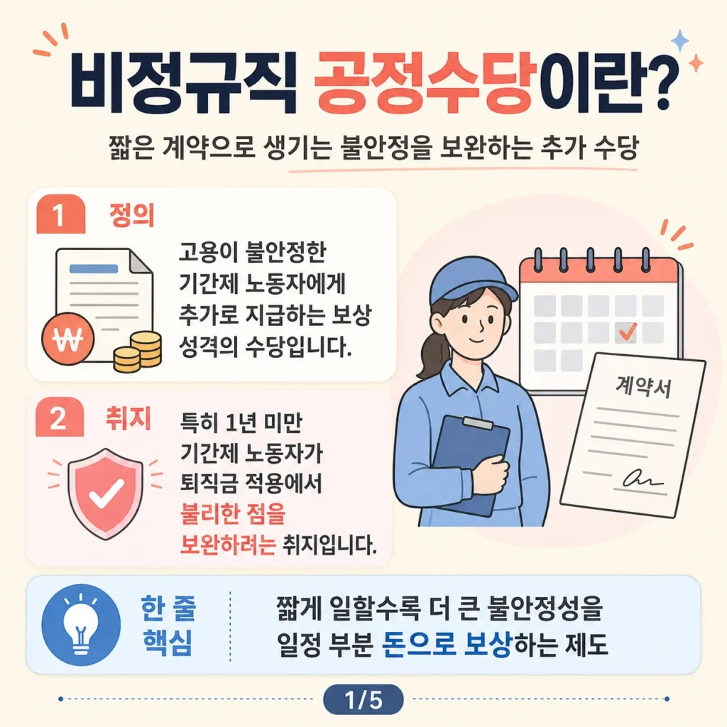 비정규직 공정수당 이란? - 비정규직 공정수당 이란?1