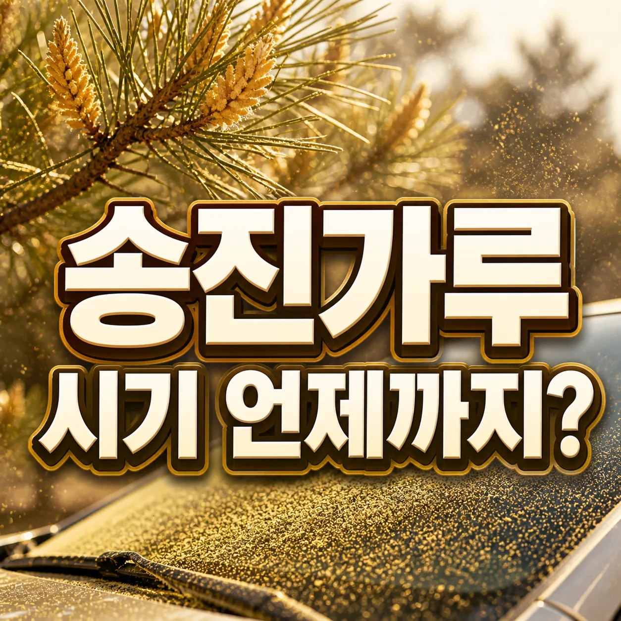 송진가루 날리는 시기는 언제까지? 2026